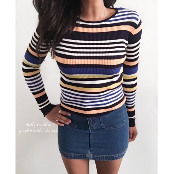 Zara Sweaters - Zara Knit Stripe Top